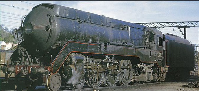 NSWGR C-38 class Streamline Locomotive in Black